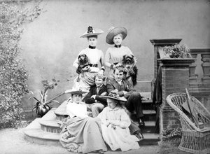 Retrato de grupo vitoriano, c.1890